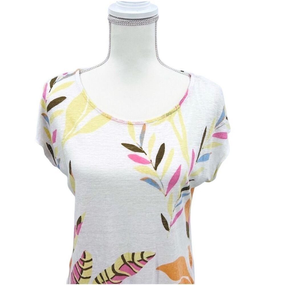 Cynthia Rowley Tops Tee Blouse 100% Linen - Picture 2 of 6